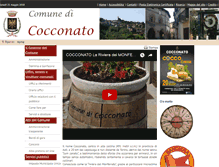 Tablet Screenshot of comune.cocconato.at.it